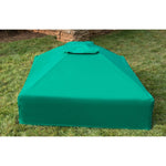 Photo 9 Two Inch Series 4ft. x 4ft. x  5.5in. Composite Square Sandbox Kit with Canopy/Cover