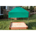 Photo 3 Two Inch Series 4ft. x 4ft. x  5.5in. Composite Square Sandbox Kit with Canopy/Cover
