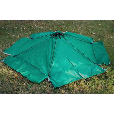 Two Inch Series 7ft. x  8ft. x 11 in. Composite Hexagon Sandbox Kit with Collapsible Cover