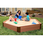 Photo 1 Two Inch Series 7ft. x 8ft. x 11in. Composite Hexagon Sandbox Kit