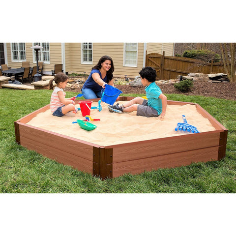 Two Inch Series 7ft. x 8ft. x 11in. Composite Hexagon Sandbox Kit