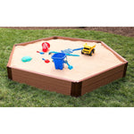 Photo 5 Two Inch Series 7ft. x 8ft. x 11in. Composite Hexagon Sandbox Kit