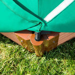 Photo 2 Two Inch Series 7ft. x  8ft. x 5.5 in. Composite Hexagon Sandbox Kit with Canopy/Cover