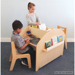 Photo 3 Two Student Adjustable Library Desk