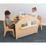 Photo 1 Two Student Adjustable Library Desk