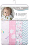 Photo 2 Unicorn Rainbow 4 Pack Blankets
