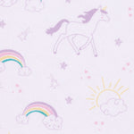 Photo 2 Unicorn Rainbow Deluxe Flannel Fitted Crib Sheet
