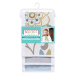 Photo 2 Waverly Pom Pom Spa 3 Pack Jumbo Burp Cloth Set