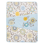Photo 4 Waverly Pom Pom Spa 4 Piece Crib Bedding Set
