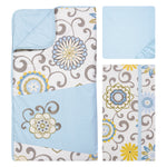 Photo 3 Waverly Pom Pom Spa 4 Piece Crib Bedding Set