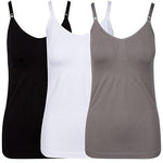 Women's Nursing/Maternity Tank Tops - 3 Pack