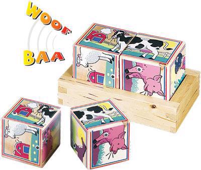 Wooden Farm Sound Blocks