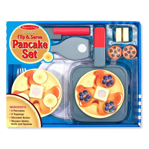 Wooden Flip & Serve Pancake Set