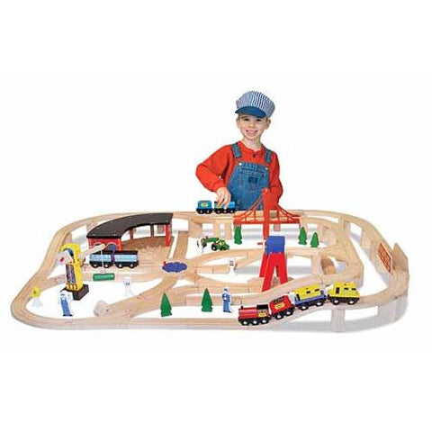Wooden Railway Set