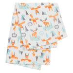 Photo 5 Woodland Moose Plush Baby Blanket