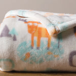 Photo 6 Woodland Moose Plush Baby Blanket