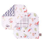 Photo 3 Woodsy Gnomes 2 Pack Reversible Flannel Bandana Bib Set