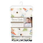 Photo 2 Woodsy Gnomes 4 Pack Flannel Burp Cloth Set