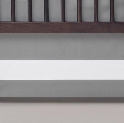 Woven Cotton Band Crib Skirt - Stone