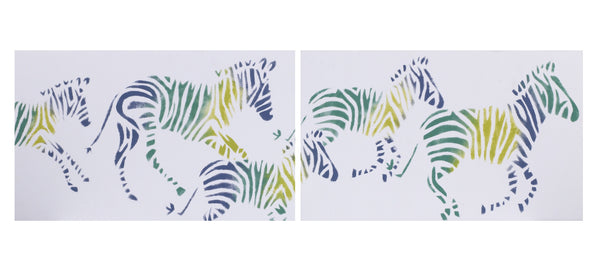 Zebra Romp Wall Art